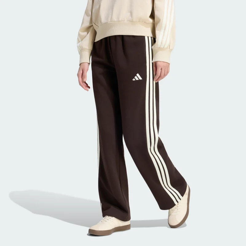 adidas — Essentials 3-Stripes Open-Hem French Terry Pants