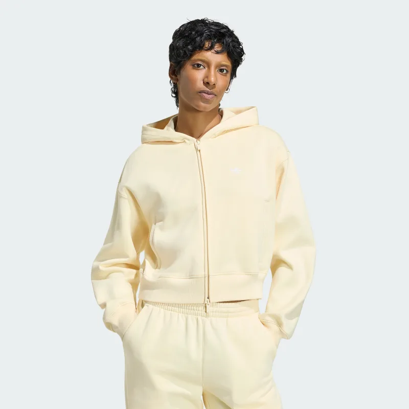adidas — ESSENTIALS FLEECE CROPPED FZ HOODIE
