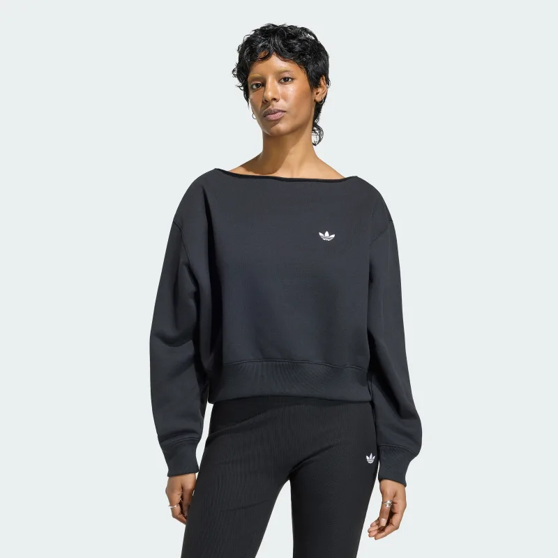 adidas — ESSENTIALS FLEECE BOATNECK SWEATSHIRT