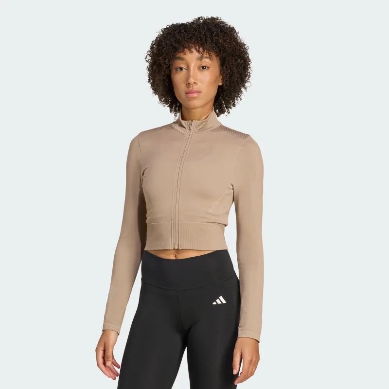 adidas — Workout Essentials Full-Zip Knit Jacket