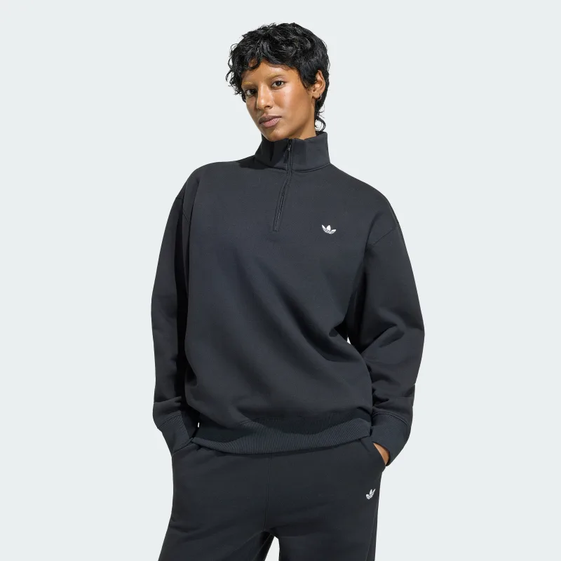 adidas — ESSENTIALS FLEECE HALF-ZIP SWEATSHIRT