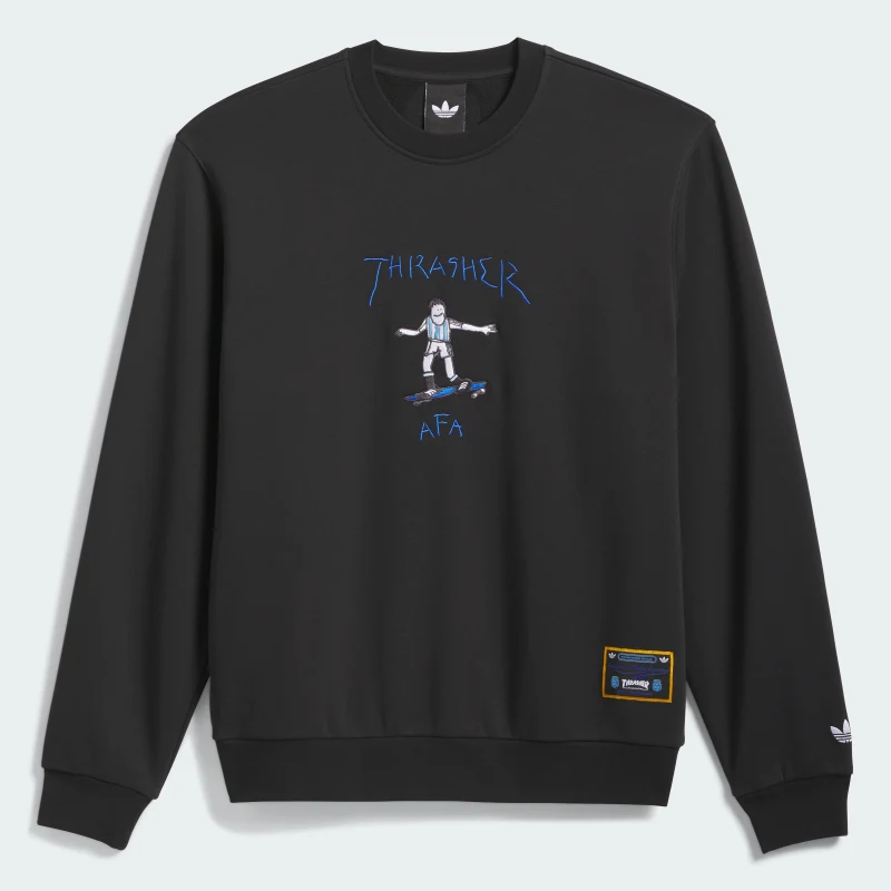 adidas — Argentina x Thrasher Crewneck Sweatshirt