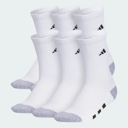 adidas — Athletic Cushioned 6-Pack Crew Socks Kids