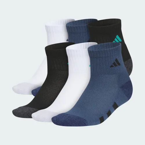 adidas — Athletic Cushioned 6-Pack Quarter Socks Kids