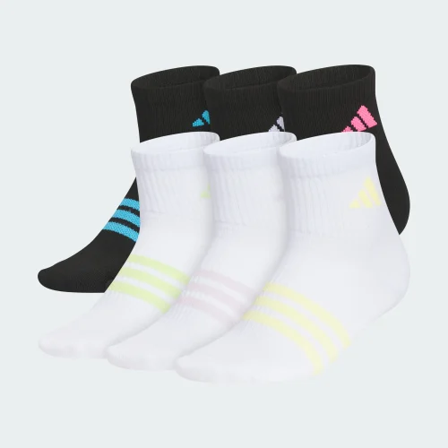 adidas — Superlite 3.0 6-Pack Quarter Socks Kids