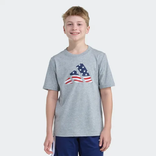 adidas — SS USA FLAG LOGO TEE