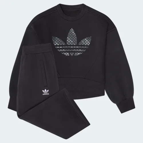 adidas — N TREFOIL FLC CREW PANT SET