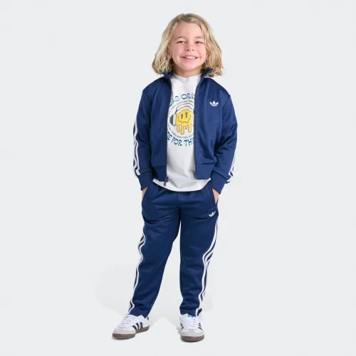 adidas — Originals 2-Piece Long Sleeve Firebird Jacket & Pant Set