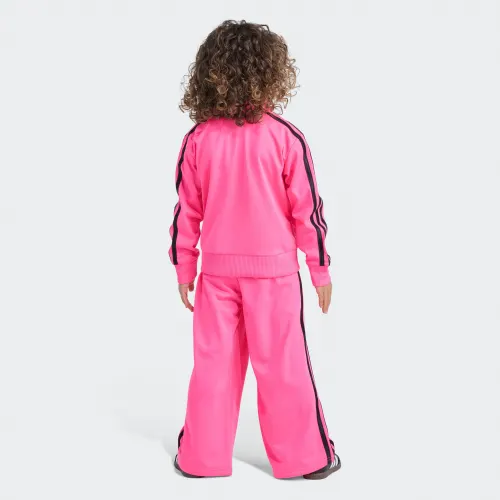 adidas — 2-Piece Long Sleeve Jacket & Wide Leg Firebird Pant Set