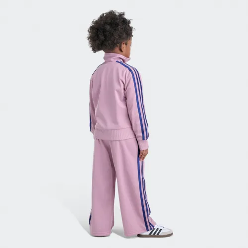 adidas — 2-Piece Long Sleeve Jacket & Wide Leg Firebird Pant Set