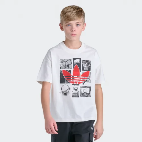 adidas — Originals Short Sleeve Trefoil Hoops Tee