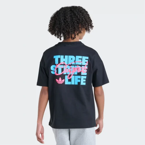 adidas — Short Sleeve 3-Stripe Life Tee