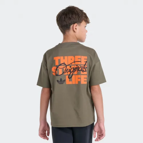 adidas — Short Sleeve 3-Stripe Life Tee