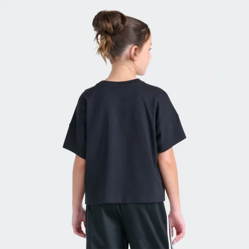 adidas — Originals Short Sleeve Glitter Trefoil Logo Tee