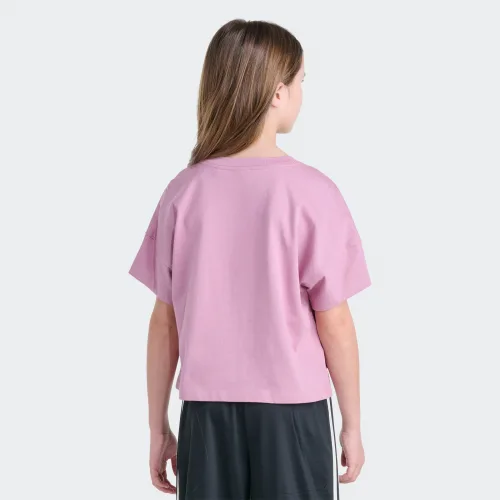 adidas — Originals Short Sleeve Glitter Trefoil Logo Tee