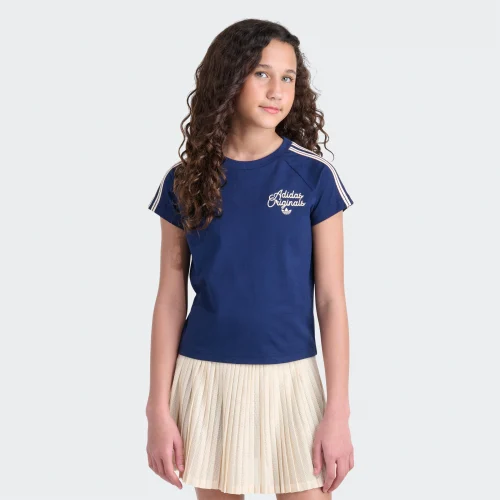 adidas — Short Sleeve Sport 3-Stripe Tee
