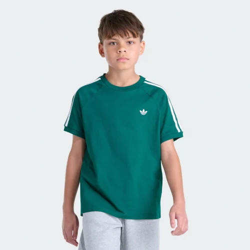 adidas — Originals Short Sleeve 3-Stripe Cali Ringer Tee