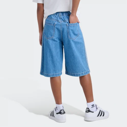 adidas — Fixed waistband Indigo Denim Jorts