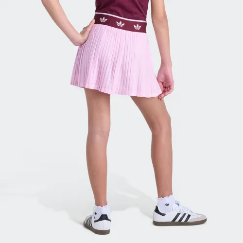adidas — Originals Trefoil Printed Elastic Waistband Mesh Skort
