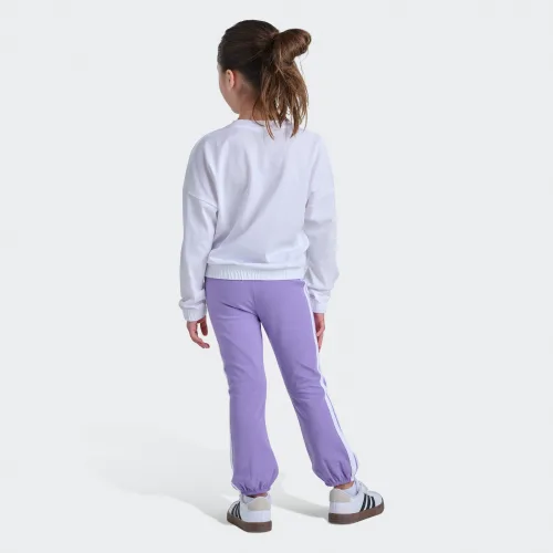 adidas — 2-Piece Long Sleeve Tee & Puff Cuff Pant Set
