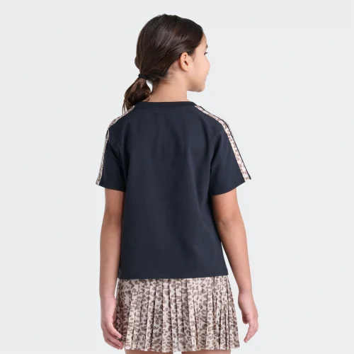 adidas — Short Sleeve Printed 3-Stripes Raglan Tee