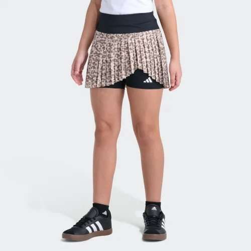 adidas — Detached Waistband Printed Mesh Pleated Skort