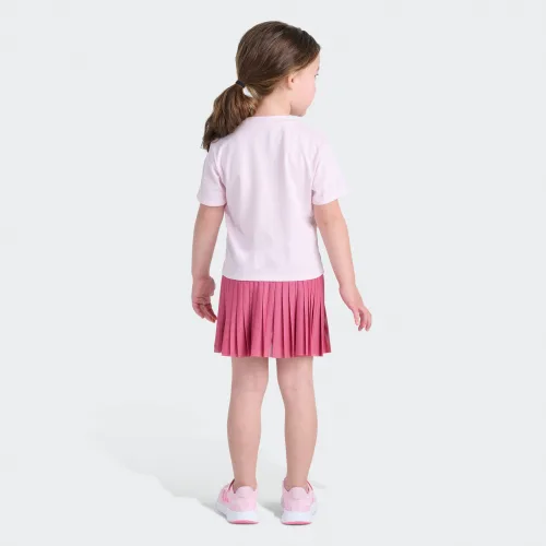 adidas — 2-Piece Short Sleeve Tee & Mesh Skort Set
