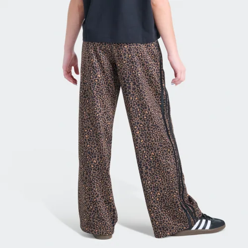 adidas — Elastic Waistband Firebird Printed Wide Leg Pant