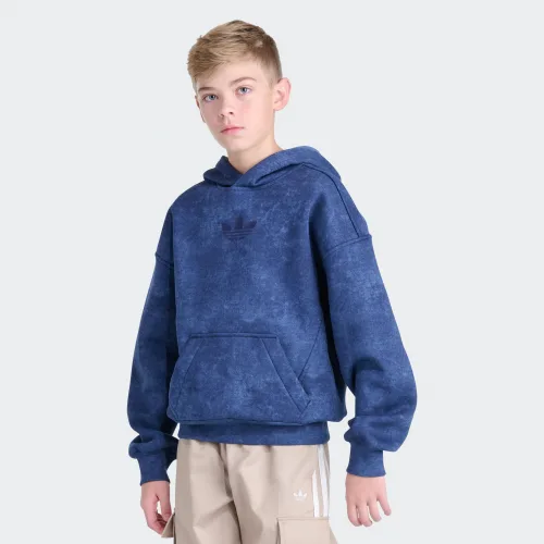 adidas — Originals Long Sleeve Trefoil Wash Hoodie