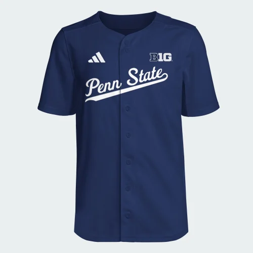 adidas — Penn State Nittany Lions Youth Navy Full Button Jersey