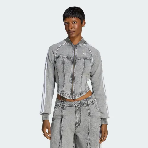 adidas — SUPERSTAR DENIM CORSET TRACK TOP