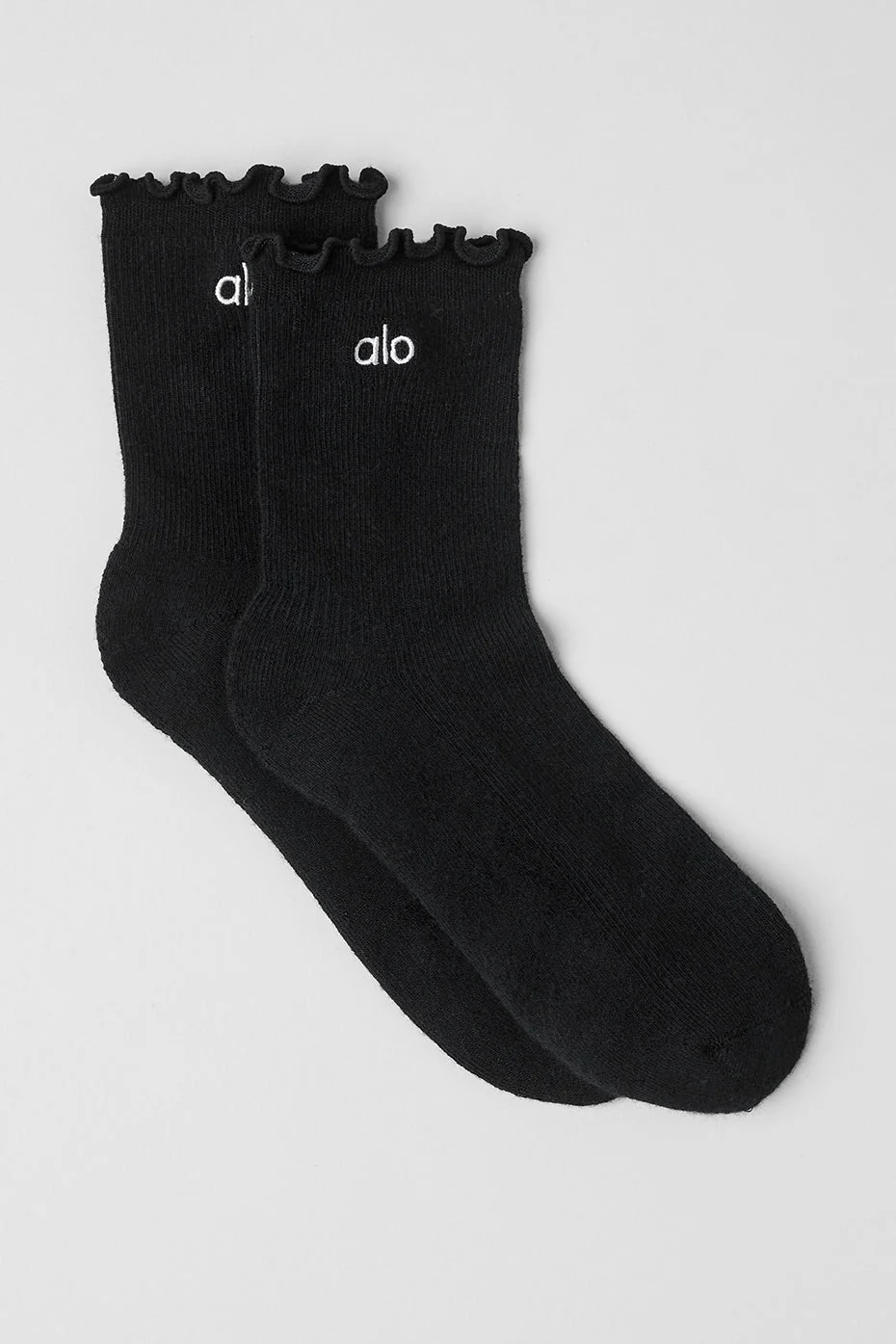 Alo Yoga — Women's Lettuce Edge Sock - Candlelight Yellow