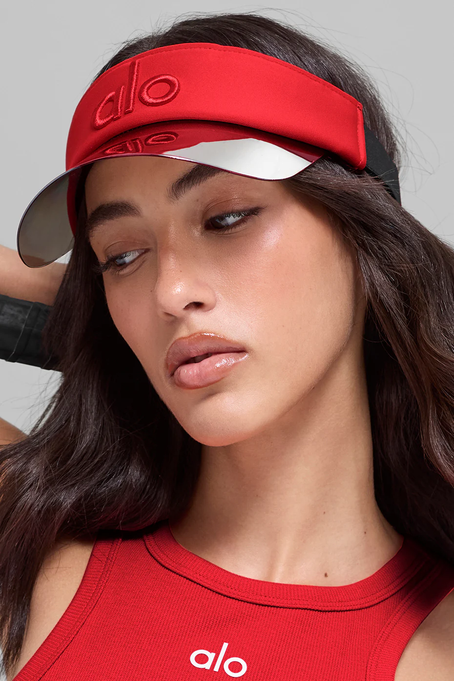 Alo Yoga — Airlift Solar Visor - Bright Red