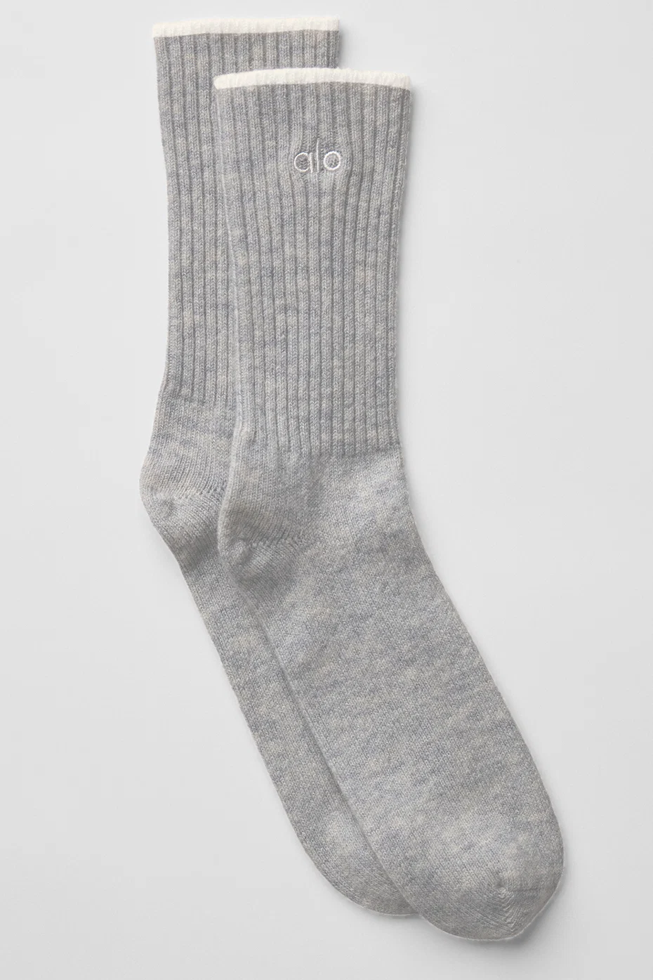 Alo Yoga — Unisex Wool Cashmere Light Frosted Sock - Winter Latte/Ivory