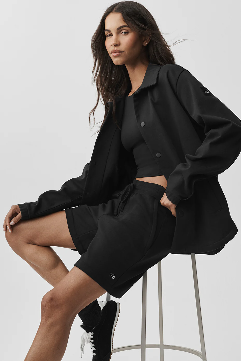 Alo Yoga — Edition Sueded Jacket - Navy