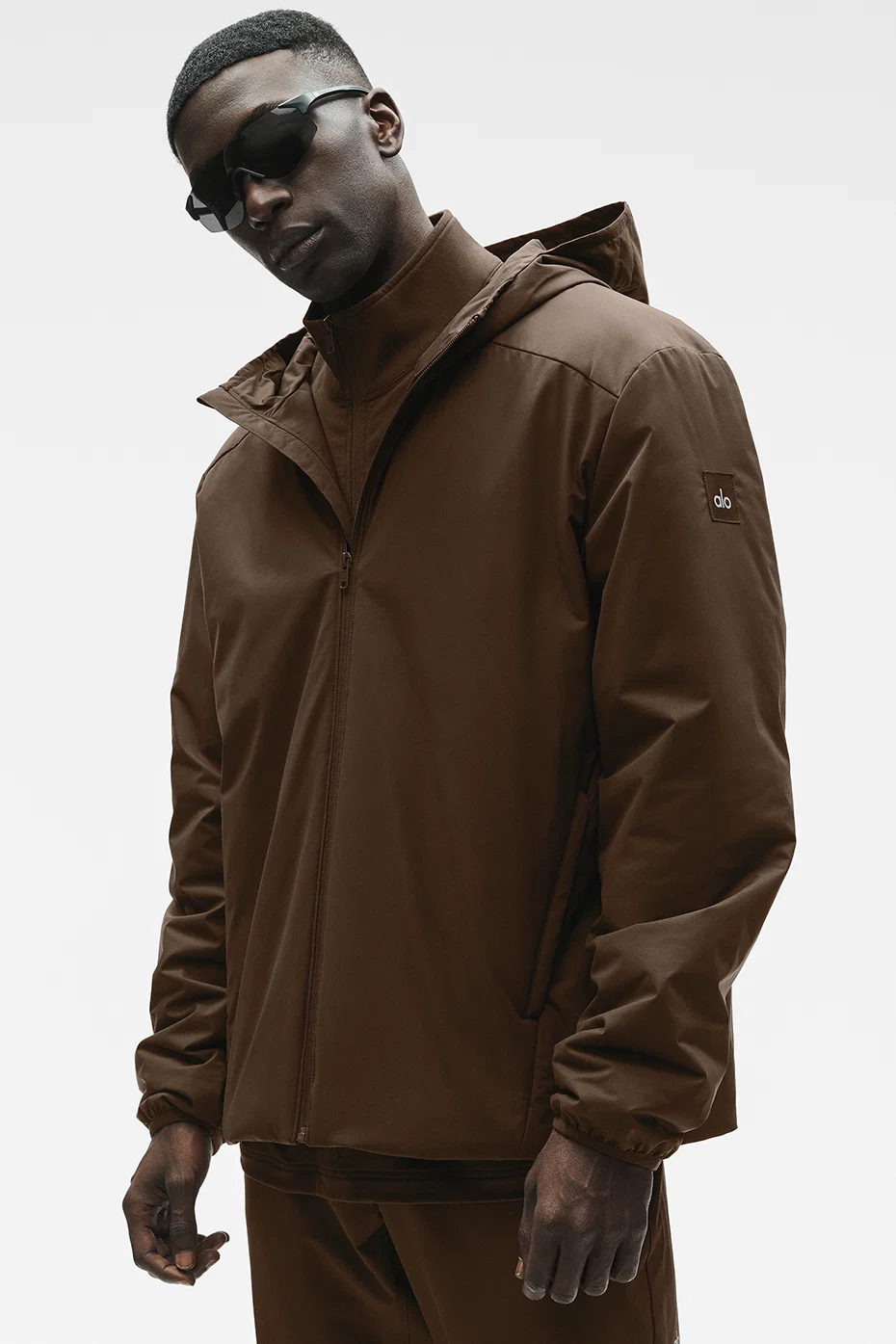 Alo Yoga — Elemental Full-Zip Jacket - Black