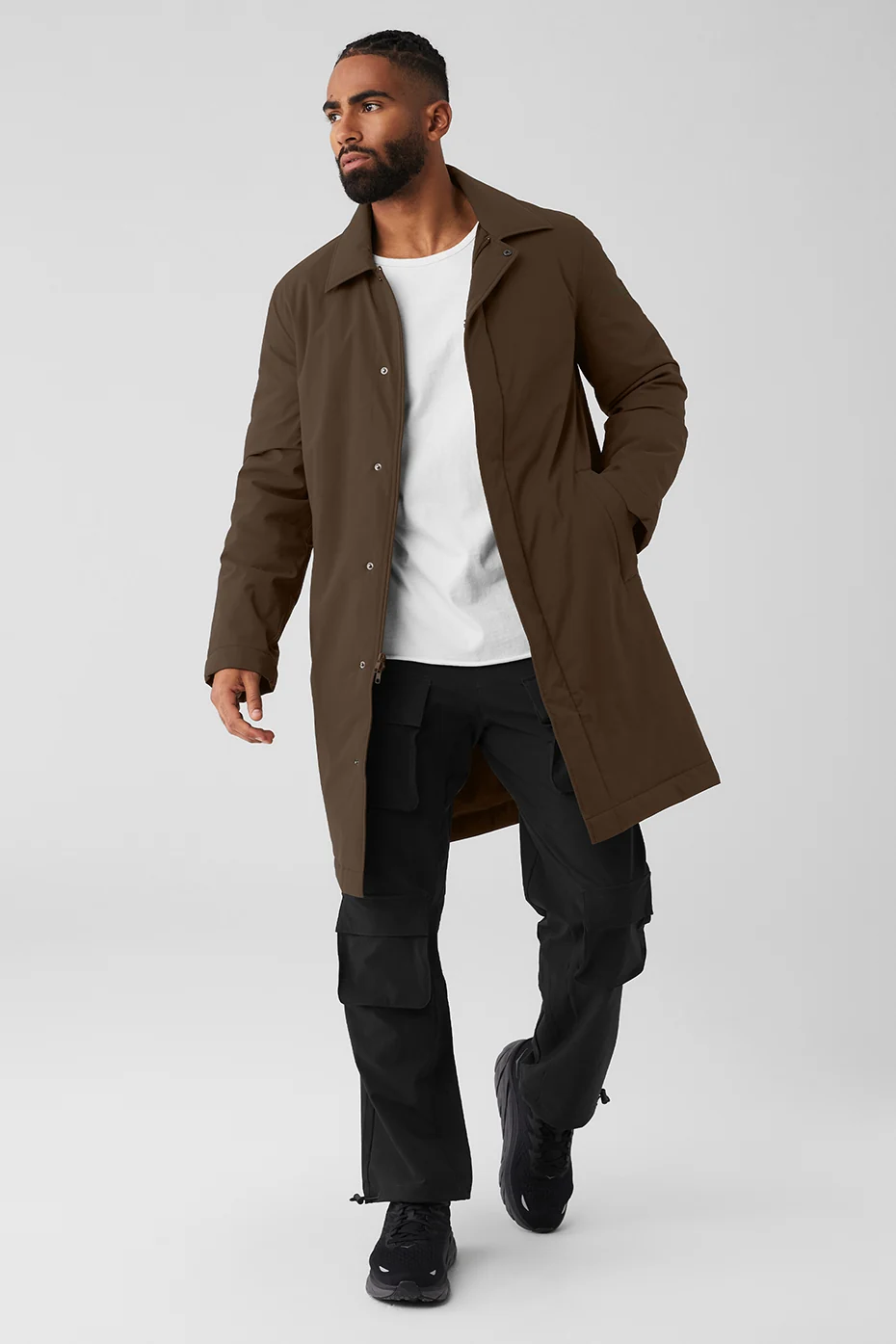 Alo Yoga — Signature Overcoat - Espresso
