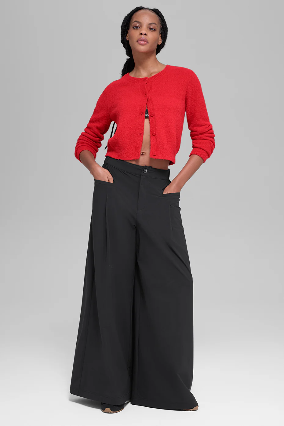 Alo Yoga — Main Act Wide Leg Trouser - Black