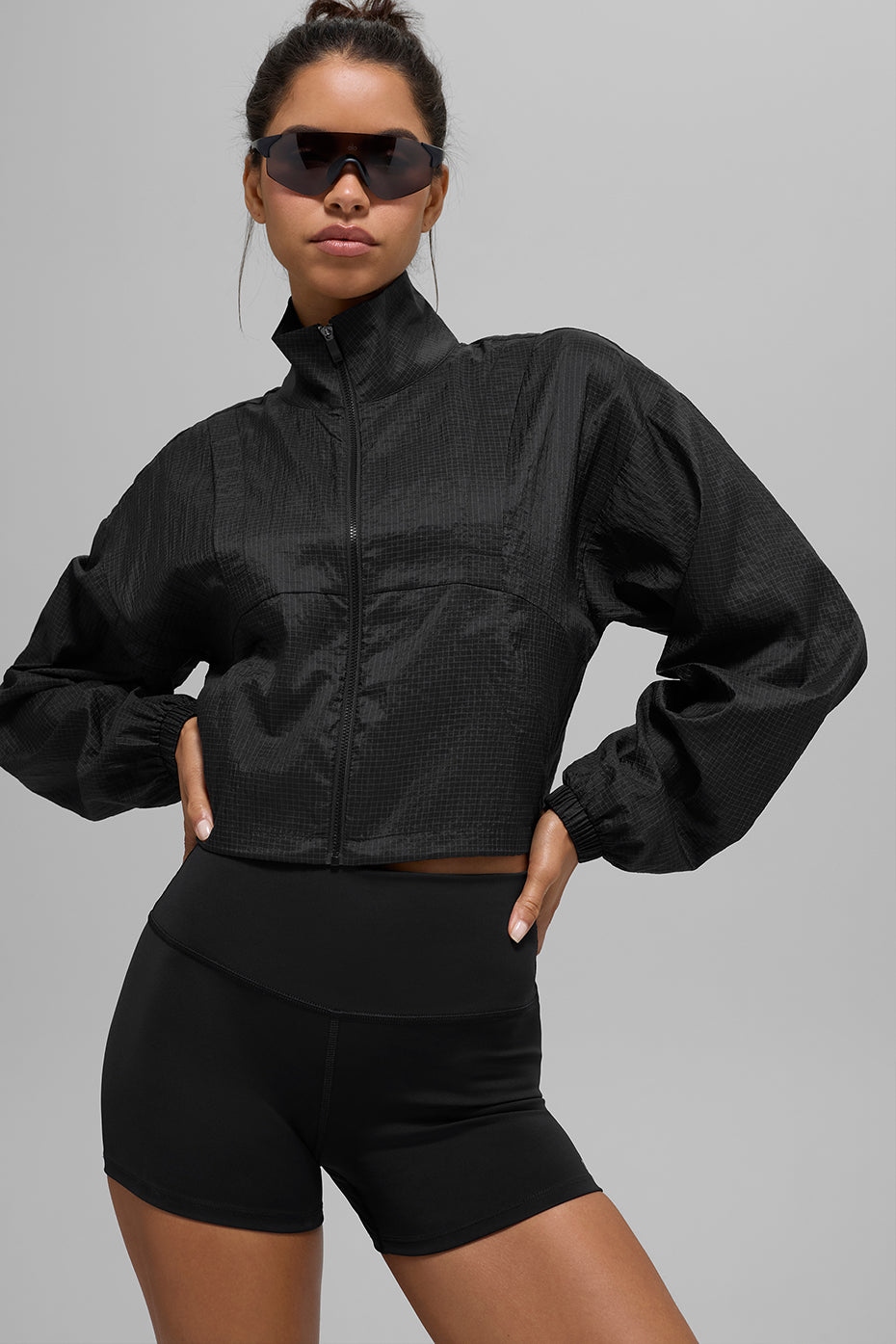 Alo Yoga — Game Time Full Zip Jacket - Black