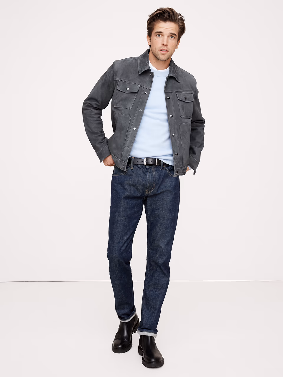 Banana Republic — SUEDE TRUCKER JACKET