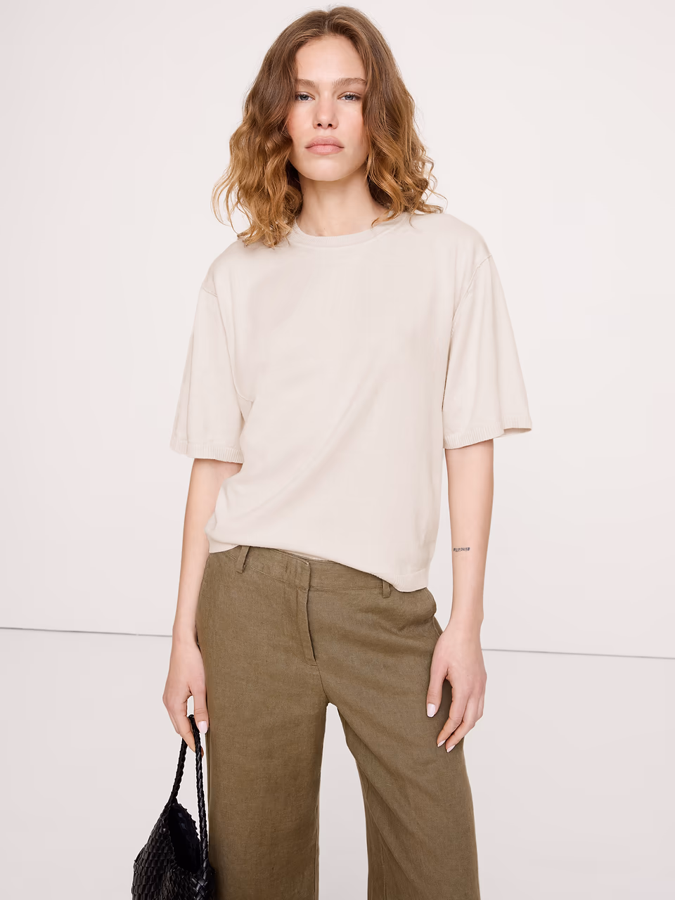 Banana Republic — Larkspur Cotton-Silk Sweater Tee