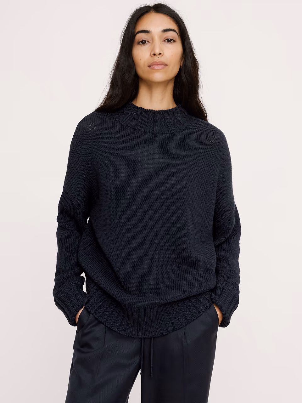Banana Republic — Chunky Cotton Tunic Sweater