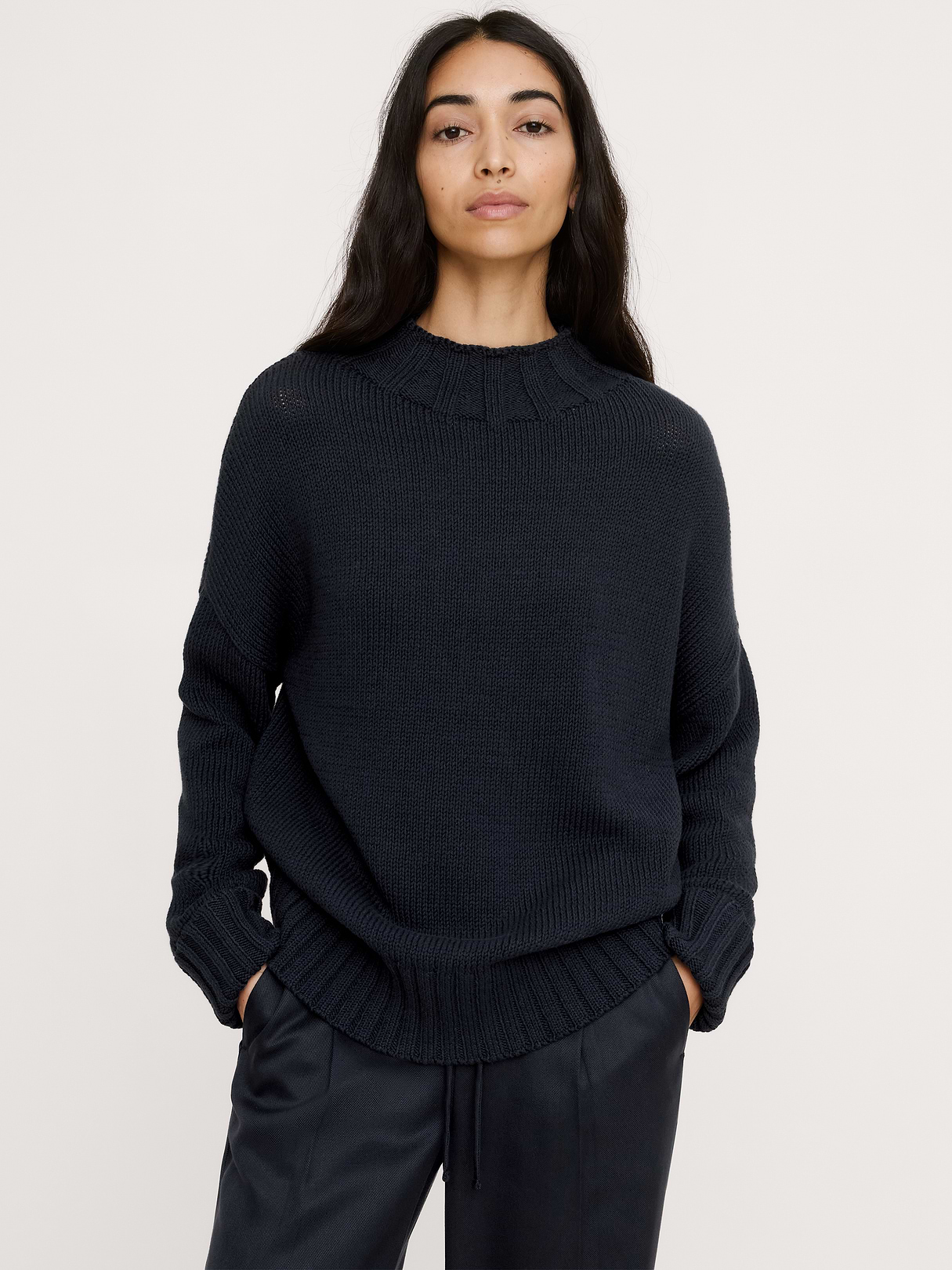 Banana Republic — Chunky Cotton Tunic Sweater