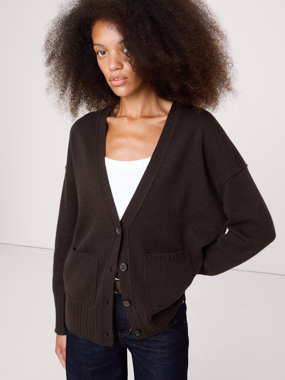 Banana Republic — Boyfriend Cashmere Cardigan