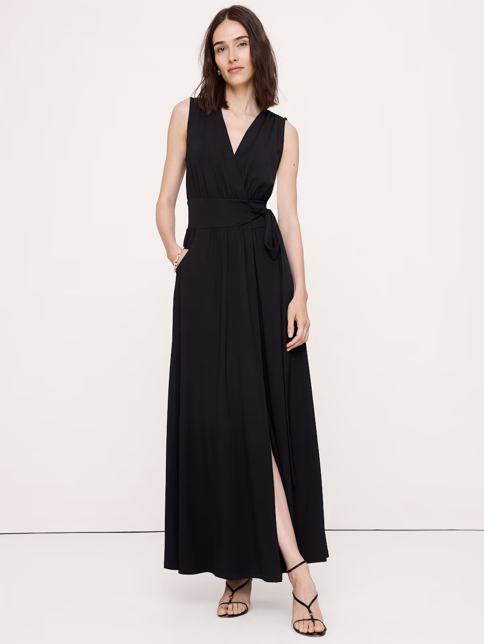 Banana Republic — Knit Wrap Maxi Dress