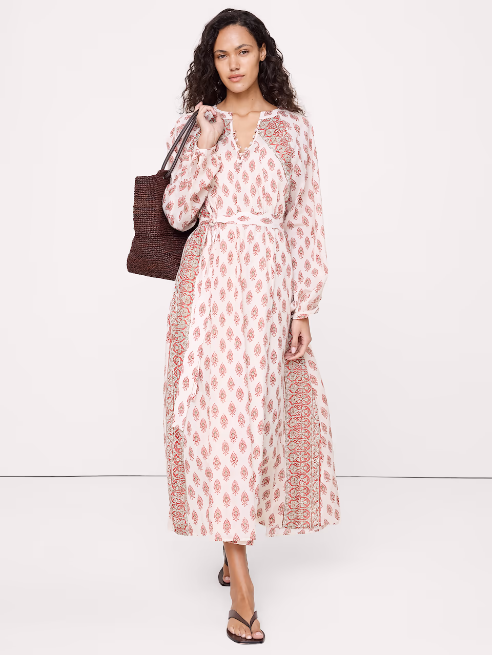 Banana Republic — Lightweight Cotton Kaftan Maxi Dress