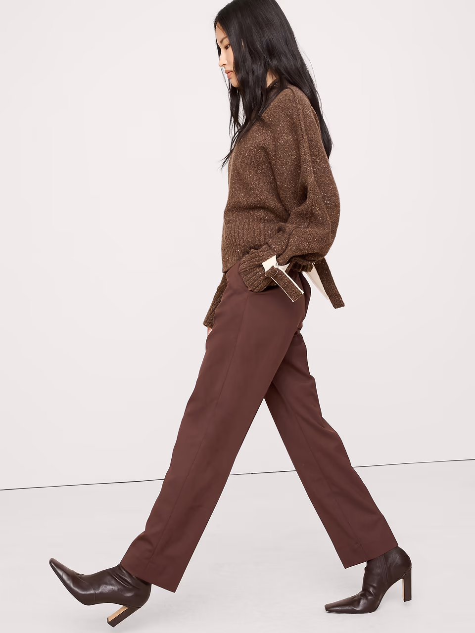 Banana Republic — Ultra High-Rise Modern Slim Italian Lightweight Wool Ankle Pant