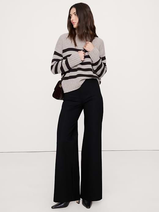 Banana Republic — High-Rise Wide-Leg Everywhere Ponte Pull-On Pant