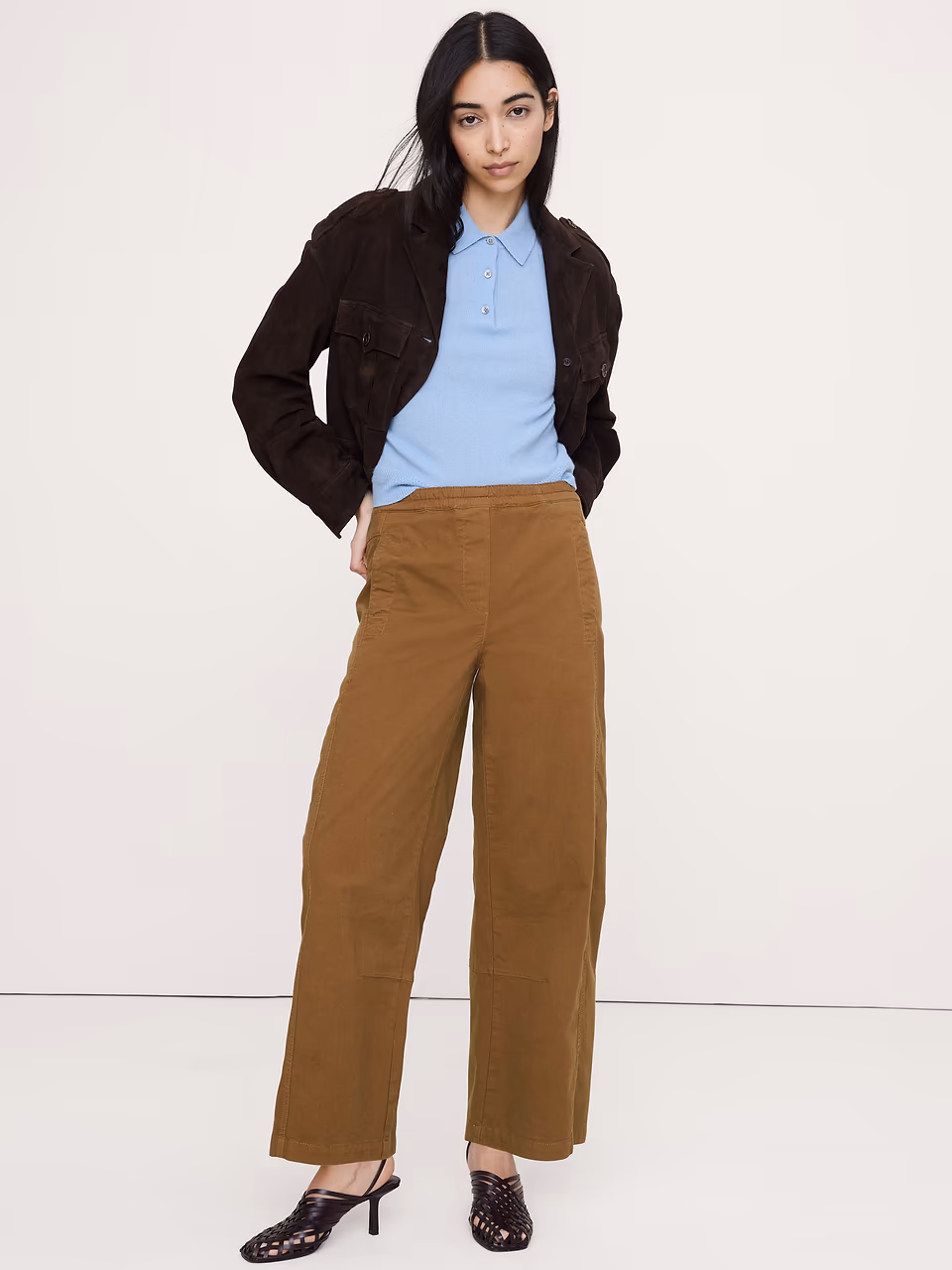 Banana Republic — Mid-Rise Relaxed Painter Pull-On Pant