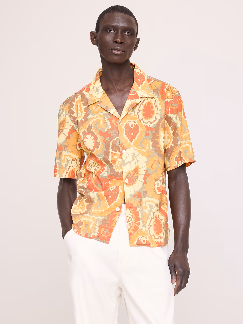 Banana Republic — Relaxed-Fit Summerweight Cotton Resort Shirt